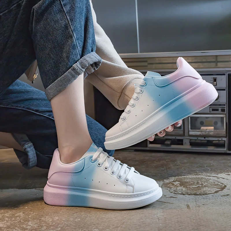 spring summer new women's shoes gradient color Fashion platform Sneakers Casual Lace Up comfortable all-match single shoes
spring summer new women's shoes gradient color Fashion platform Sneakers Casual Lace Up comfortable all-match single shoes