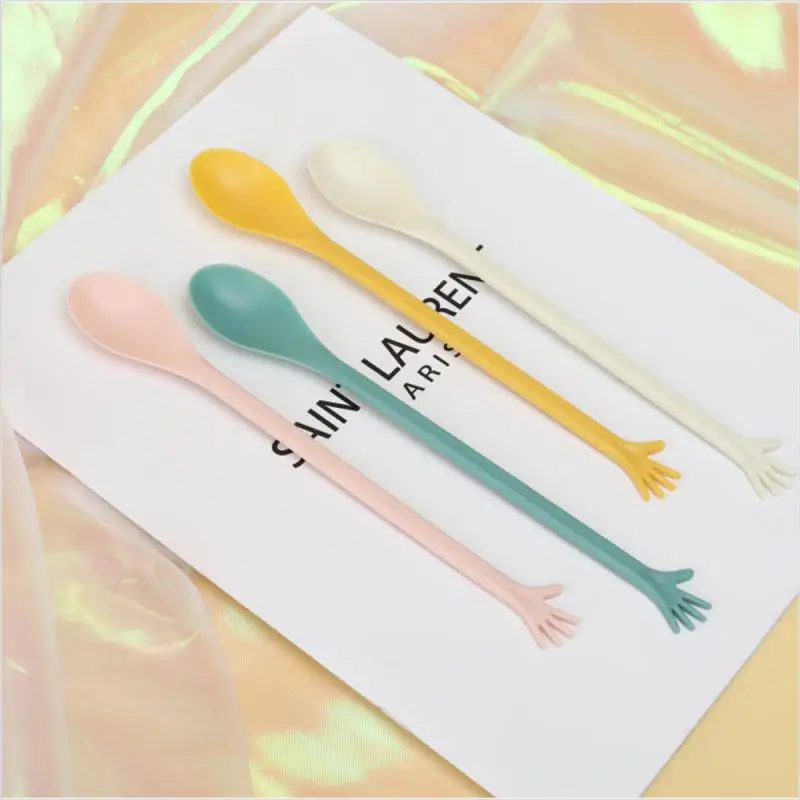 Creative Two-in-one Hand Shape Coffee Mixing Spoon Four Small Spoon Dessert Seasoning Soup Mixing Stick
Creative Two-in-one Hand Shape Coffee Mixing Spoon Four Small Spoon Dessert Seasoning Soup Mixing Stick