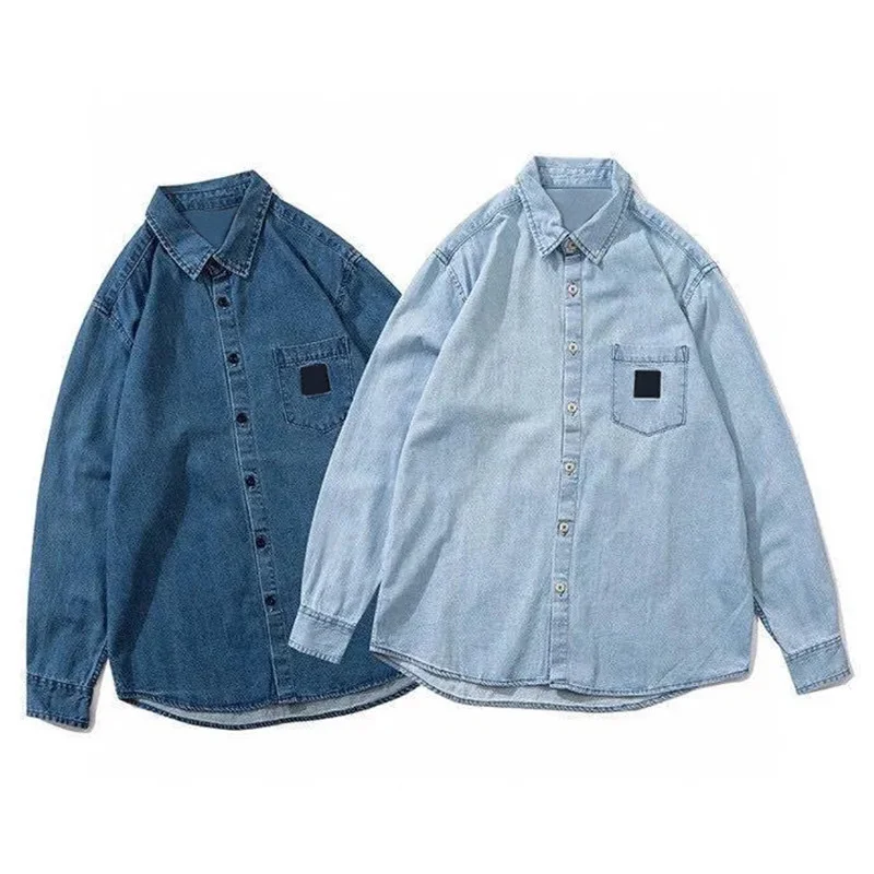Stone Mark Spring and Autumn Men's Women's Couples Style Denim Shirt Cardigan Trend Loose Long Sleeves
Stone Mark Spring and Autumn Men's Women's Couples Style Denim Shirt Cardigan Trend Loose Long Sleeves