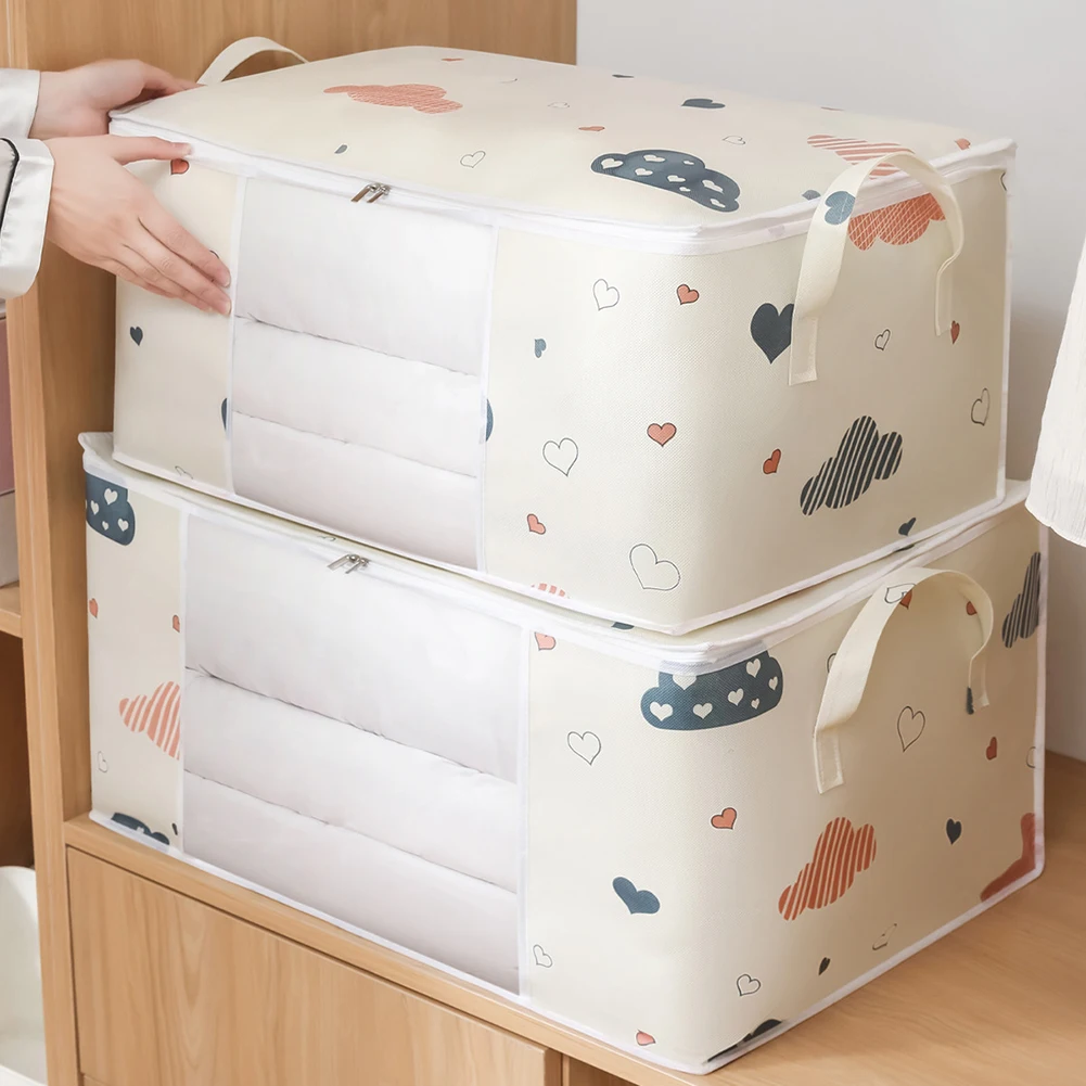 1 Pc Quilt Clothes Storage Bag Big Capacity Sorting Bags Dustproof Non-woven For Household Clothes Organizer Storage Bag
1 Pc Quilt Clothes Storage Bag Big Capacity Sorting Bags Dustproof Non-woven For Household Clothes Organizer Storage Bag