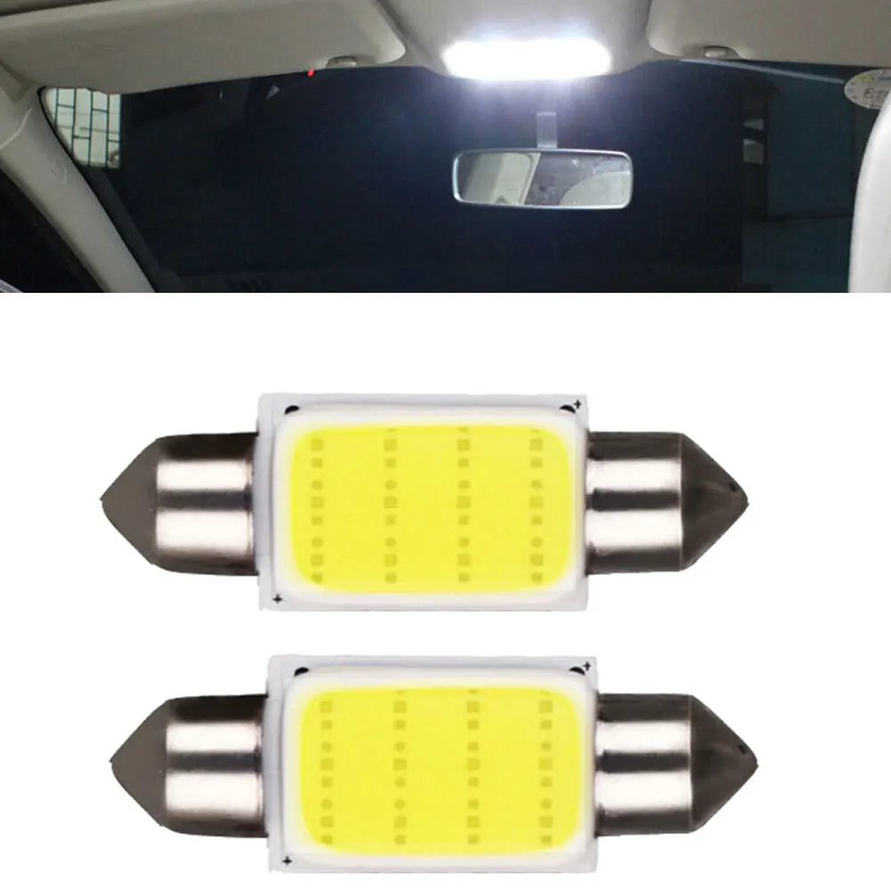 2Pcs 39mm COB LED Lights Car Festoon Dome Ceiling Lamp Bulbs 6000K White Color 12SMD Interior Reading Bulb
2Pcs 39mm COB LED Lights Car Festoon Dome Ceiling Lamp Bulbs 6000K White Color 12SMD Interior Reading Bulb