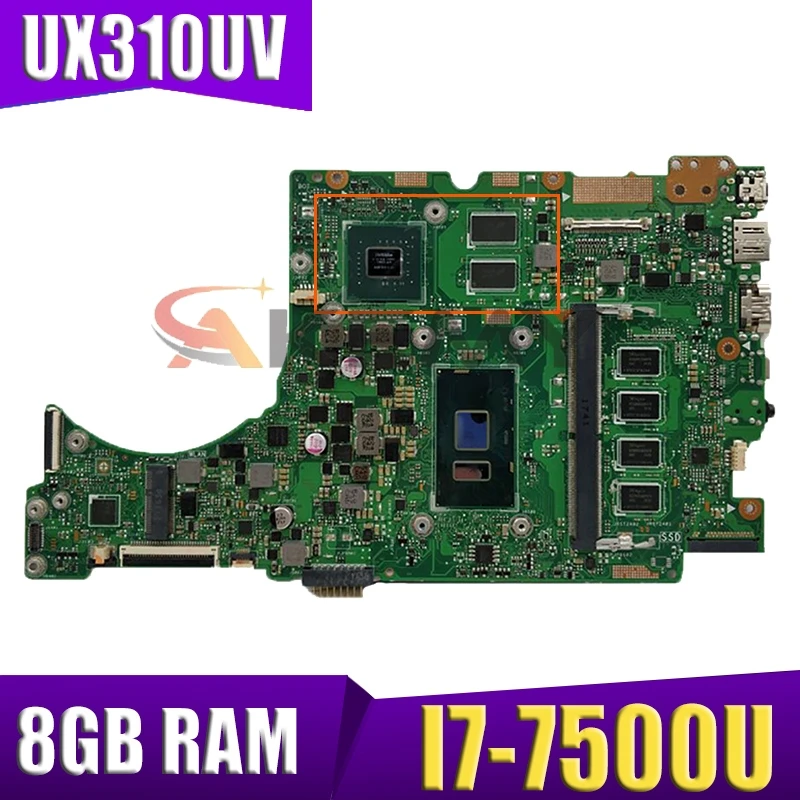 Материнская плата UX310UV для ноутбука ASUS UX410UQK (14 дюймов) UX410U UX310U, оригинальная материнская плата 8GB-RAM, Φ
Материнская плата UX310UV для ноутбука ASUS UX410UQK (14 дюймов) UX410U UX310U, оригинальная материнская плата 8GB-RAM, Φ