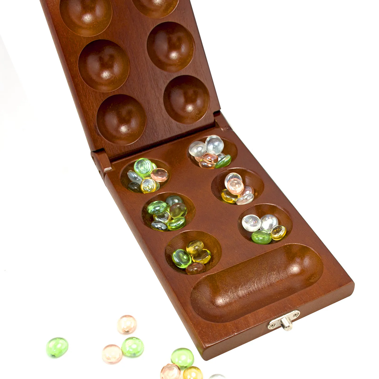 Wooden Mancala Children Board Strategy Game Kids Toys Thinking Puzzle Game Particles Returning African Gem Chess 1 Box
Wooden Mancala Children Board Strategy Game Kids Toys Thinking Puzzle Game Particles Returning African Gem Chess 1 Box