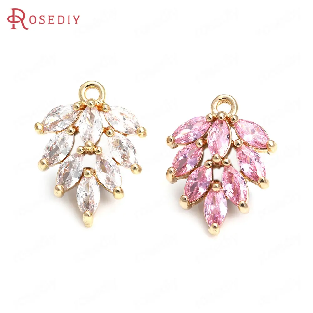 6PCS 12x15MM 17x24MM High Quality Champagne Gold Color Brass and Zircon Tree Leaf Shape Charms Pendants Jewelry Making Supplies
6PCS 12x15MM 17x24MM High Quality Champagne Gold Color Brass and Zircon Tree Leaf Shape Charms Pendants Jewelry Making Supplies