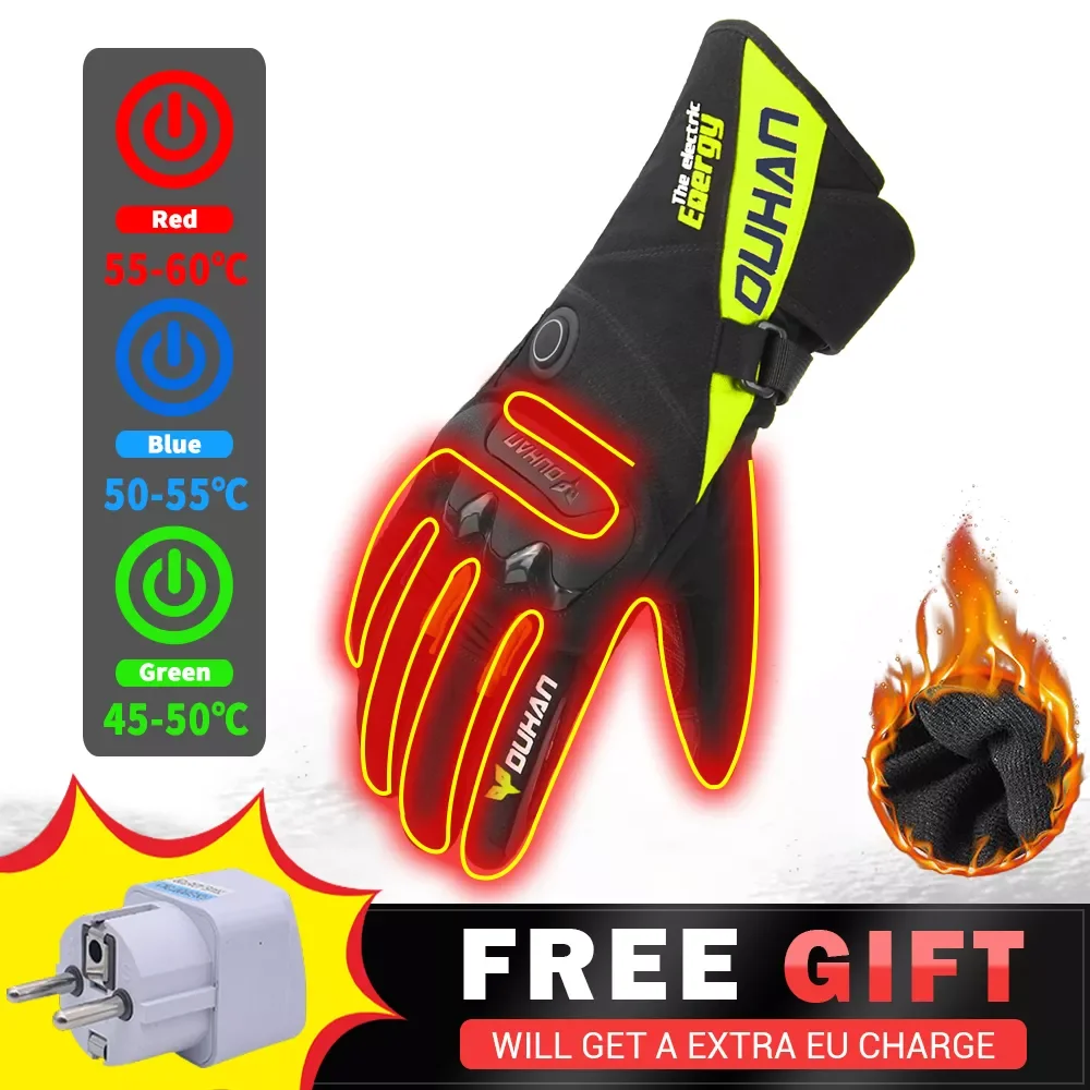 DUHAN 100% Waterproof Motocross Gloves Heating Motorcycle Gloves Windproof Heated Gloves Winter Guantes Moto Protection
DUHAN 100% Waterproof Motocross Gloves Heating Motorcycle Gloves Windproof Heated Gloves Winter Guantes Moto Protection