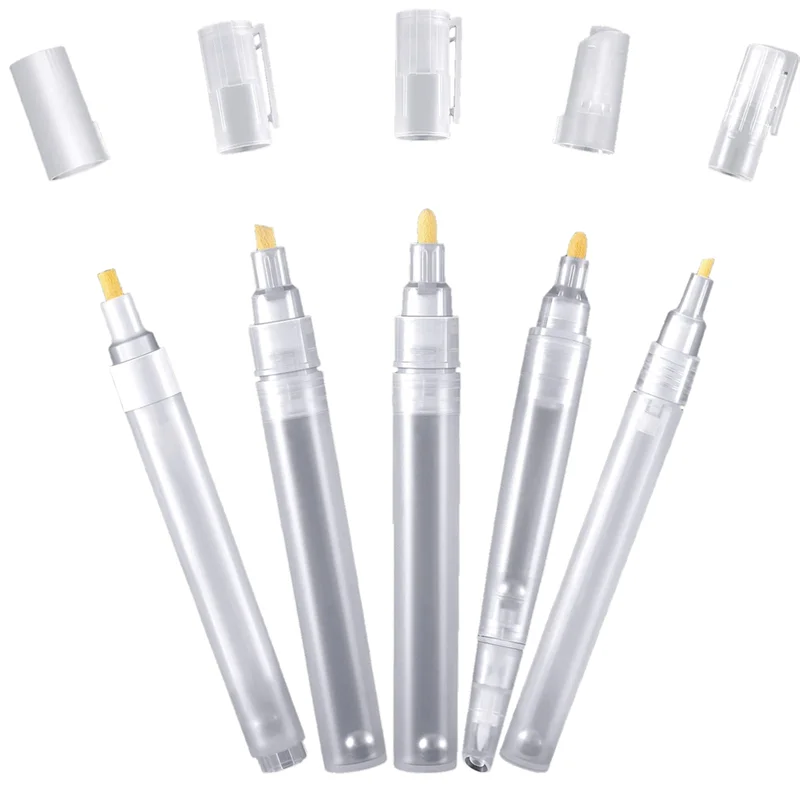 5Pcs Empty Refill Paint Markers Blank Refillable Paint Pens Empty Refillable Marker for Painting Transparent Pen Tube
5Pcs Empty Refill Paint Markers Blank Refillable Paint Pens Empty Refillable Marker for Painting Transparent Pen Tube