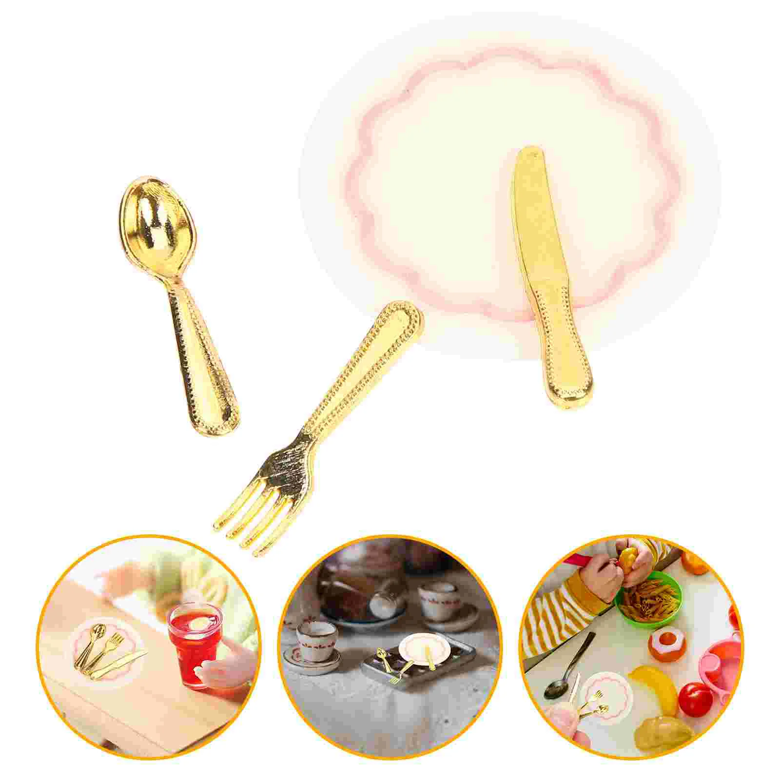 Miniature Cutlery Set Mini Cutlery House Cutters Miniature Spoons Tiny Tableware Accessories Kids Pretend Toys
Miniature Cutlery Set Mini Cutlery House Cutters Miniature Spoons Tiny Tableware Accessories Kids Pretend Toys