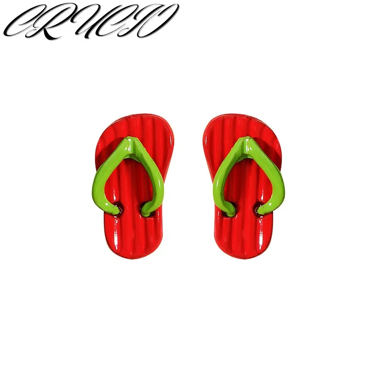 New Funny Personality Cute Little Slippers Earrings for Women Girl Summer Kpop Simple Trend Creative S925 Silver Needle Jewelry
New Funny Personality Cute Little Slippers Earrings for Women Girl Summer Kpop Simple Trend Creative S925 Silver Needle Jewelry