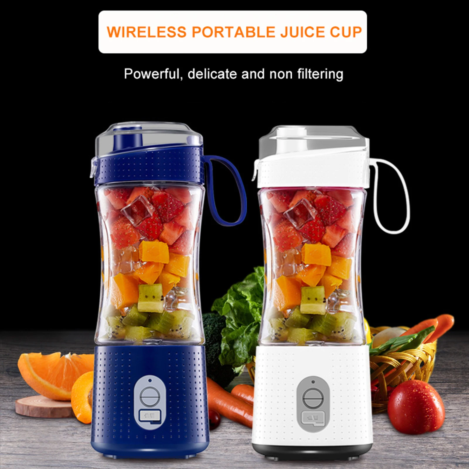 Powerful Mini Shake Smoothie Blender 380ML Large Capacity Juicer Cup with Stainless Steel Blades Head for Outdoor Camping Picnic
Powerful Mini Shake Smoothie Blender 380ML Large Capacity Juicer Cup with Stainless Steel Blades Head for Outdoor Camping Picnic