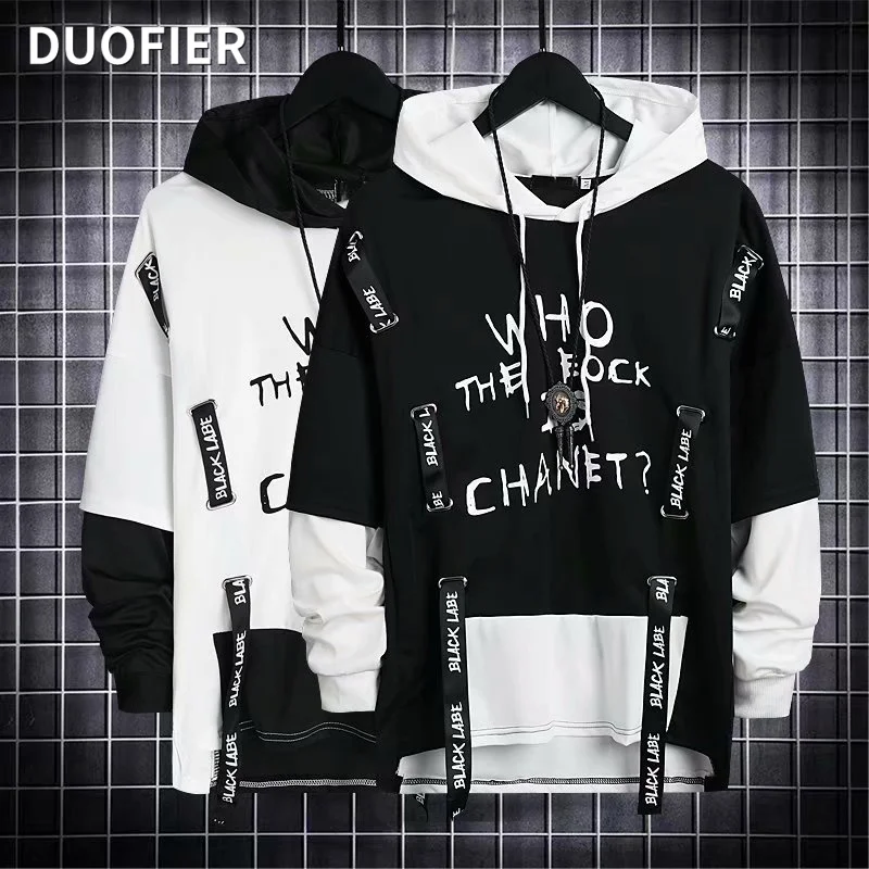 Spring Men's Hoodie Sweatshirt Casual Black Gothic Darkwear Hoodies Tops Techwear Hip Hop Harajuku Patchwork Streetwear Men 3XL 
Spring Men's Hoodie Sweatshirt Casual Black Gothic Darkwear Hoodies Tops Techwear Hip Hop Harajuku Patchwork Streetwear Men 3XL