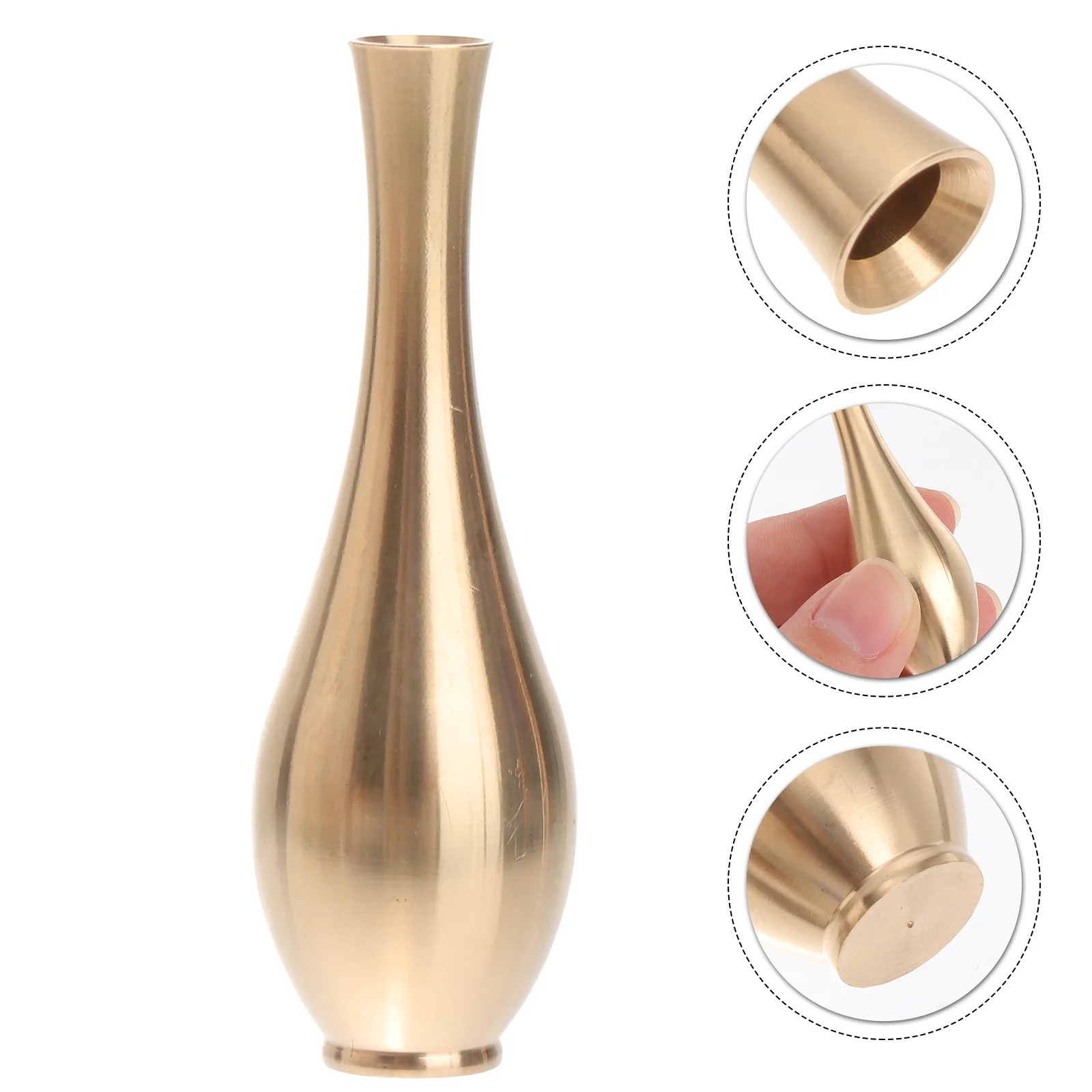 Brass Fittings Small Vases Tall Conic Vase Copper Vase Gold Vase Tabletop Desktop Decoration 
Brass Fittings Small Vases Tall Conic Vase Copper Vase Gold Vase Tabletop Desktop Decoration