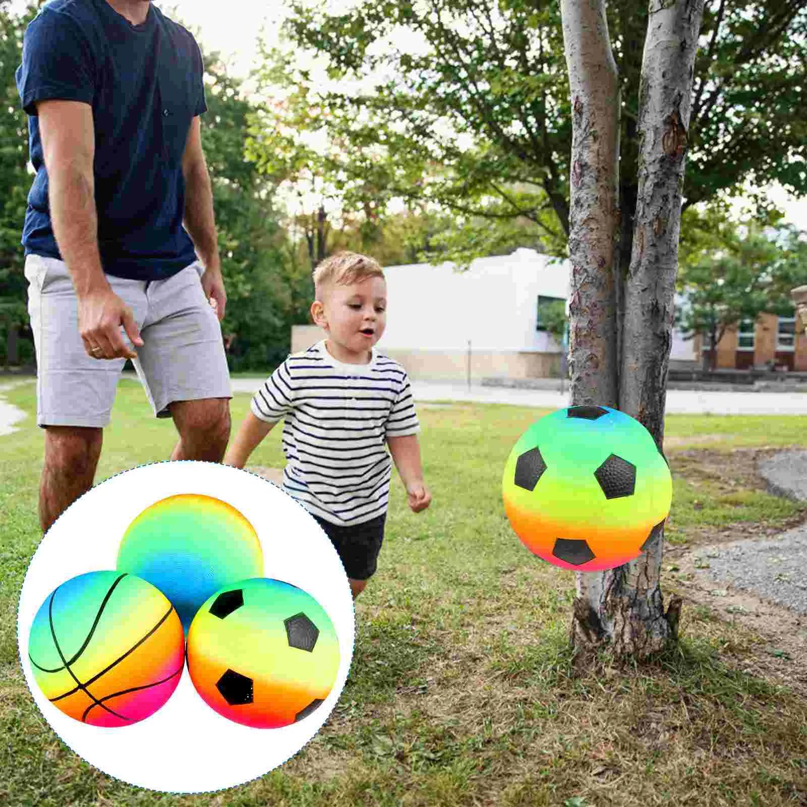 3Pcs Rainbow Playground Balls for Kids and Adults, Kickball Beach for Indoor and Outdoor Fun
3Pcs Rainbow Playground Balls for Kids and Adults, Kickball Beach for Indoor and Outdoor Fun
