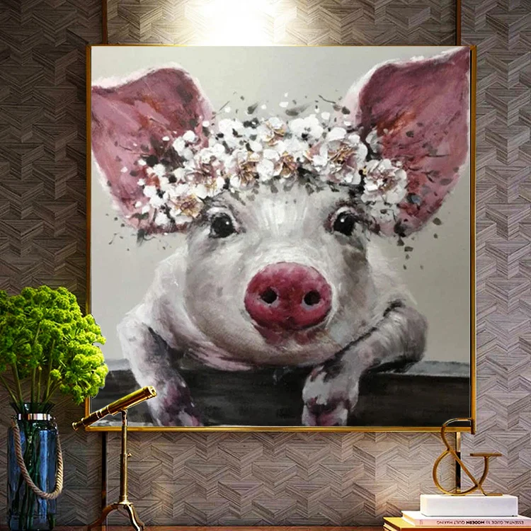Animal DIY 5D Diamond Painting Kits Full Drill Pig Oil Painting Diamond Mosaic Hand Inlaid Rhinestone Embroidery Home Decor Gift
Animal DIY 5D Diamond Painting Kits Full Drill Pig Oil Painting Diamond Mosaic Hand Inlaid Rhinestone Embroidery Home Decor Gift