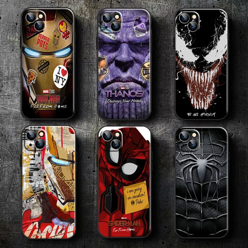 Spiderman Deadpool Iron Man For iPhone 13 12 11 Pro Mini X XR XS Max SE 5 6 6s 7 8 Plus Phone Case Liquid Silicon TPU
Spiderman Deadpool Iron Man For iPhone 13 12 11 Pro Mini X XR XS Max SE 5 6 6s 7 8 Plus Phone Case Liquid Silicon TPU