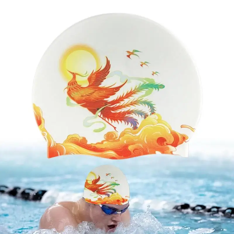 Waterproof Swimming Caps Unisex Silicone Swim Caps For Adults Chinese Printing Wrinkles-Free Non-Slip Swim Caps For Training
Waterproof Swimming Caps Unisex Silicone Swim Caps For Adults Chinese Printing Wrinkles-Free Non-Slip Swim Caps For Training