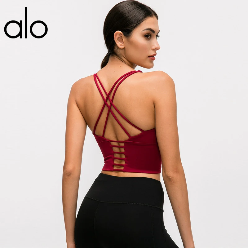 Alo Yoga Ladies Sexy Beautiful Back Camisole Short Belly Button Fitness Top Shockproof Gather No Steel Ring Shaping Sports Unde
Alo Yoga Ladies Sexy Beautiful Back Camisole Short Belly Button Fitness Top Shockproof Gather No Steel Ring Shaping Sports Unde