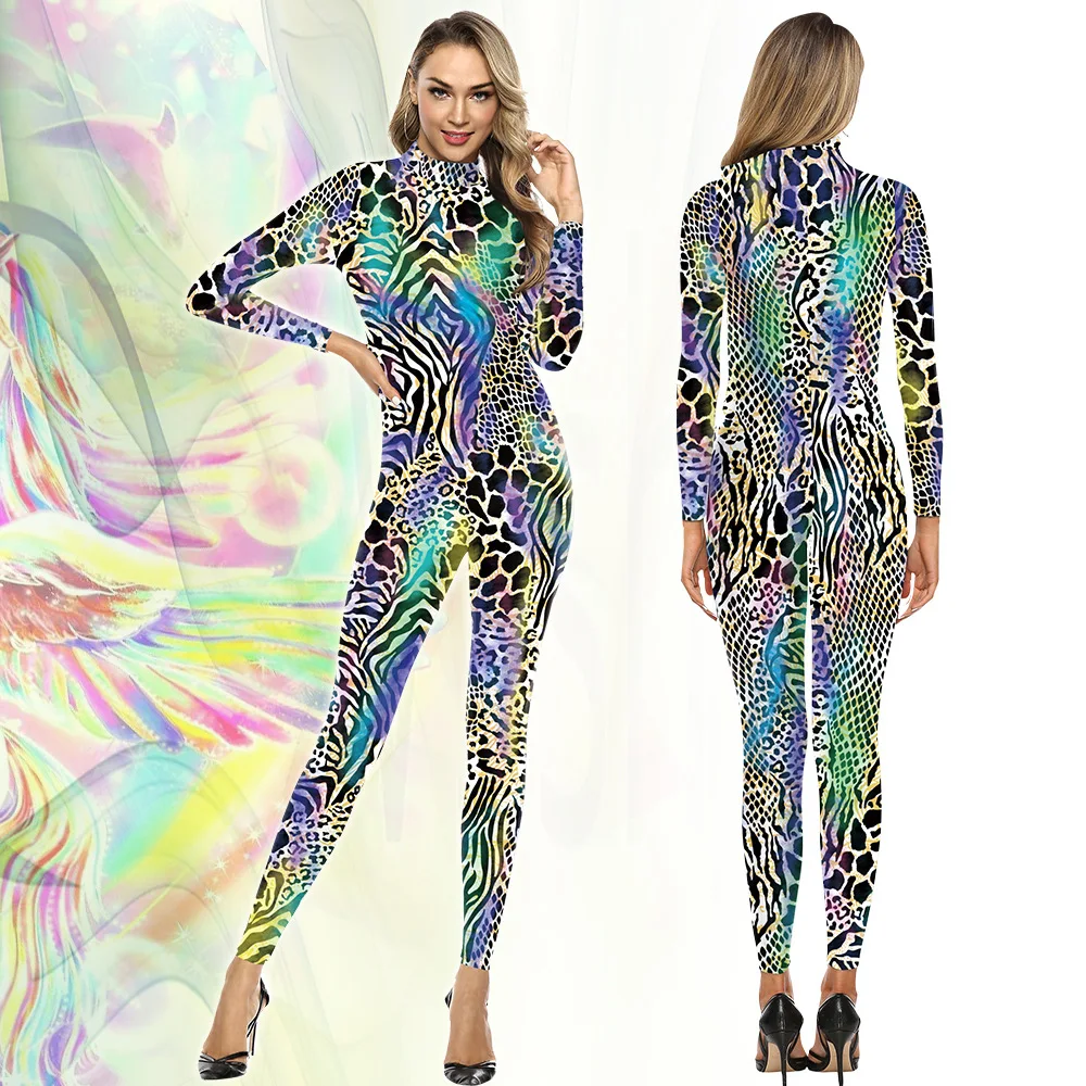 Color Cosplayer Spandex Bodysuit Catsuit Fashion Festival Party Cosplay Costume 3D Animal Printed Zentai Jumpsuits Outfit
Color Cosplayer Spandex Bodysuit Catsuit Fashion Festival Party Cosplay Costume 3D Animal Printed Zentai Jumpsuits Outfit