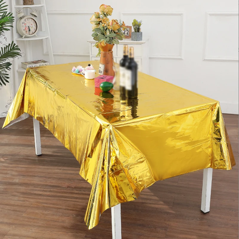 275x137cm Golden Birthday Party Disposable Tablecloth Wedding Party Table Decoration Home Decor Background Baby Shower
275x137cm Golden Birthday Party Disposable Tablecloth Wedding Party Table Decoration Home Decor Background Baby Shower