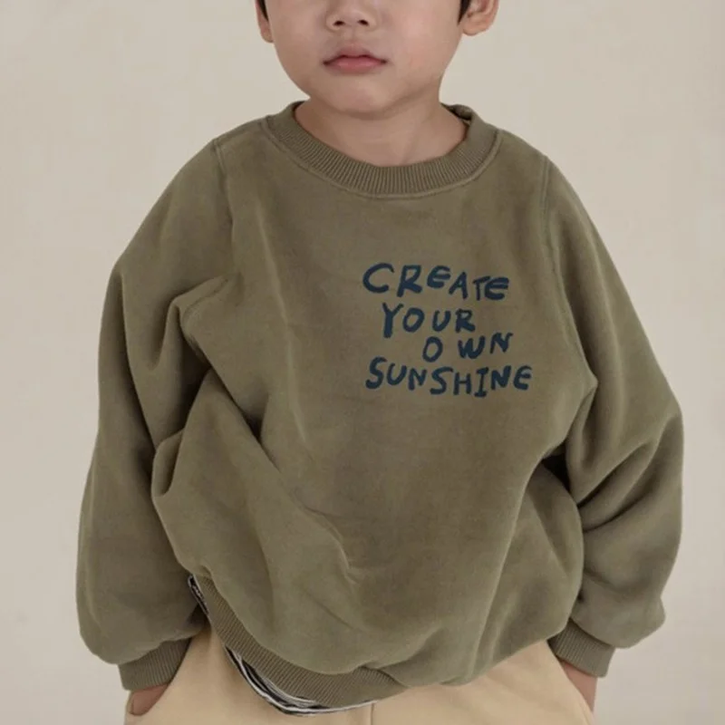 2022 Autumn Winter Children Clothes Boys Letters Printing Thick Fleece Sweatshirts Girls Loose Casual Warm Pullovers
2022 Autumn Winter Children Clothes Boys Letters Printing Thick Fleece Sweatshirts Girls Loose Casual Warm Pullovers