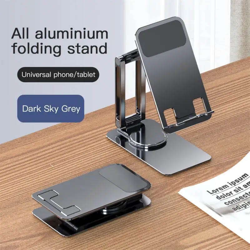 360° Rotatable Desktop Stand Aluminum Alloy Mobile Phone Folding Bracket For IPhone IPad Xiaomi Adjustable Tablet Holder
360° Rotatable Desktop Stand Aluminum Alloy Mobile Phone Folding Bracket For IPhone IPad Xiaomi Adjustable Tablet Holder
