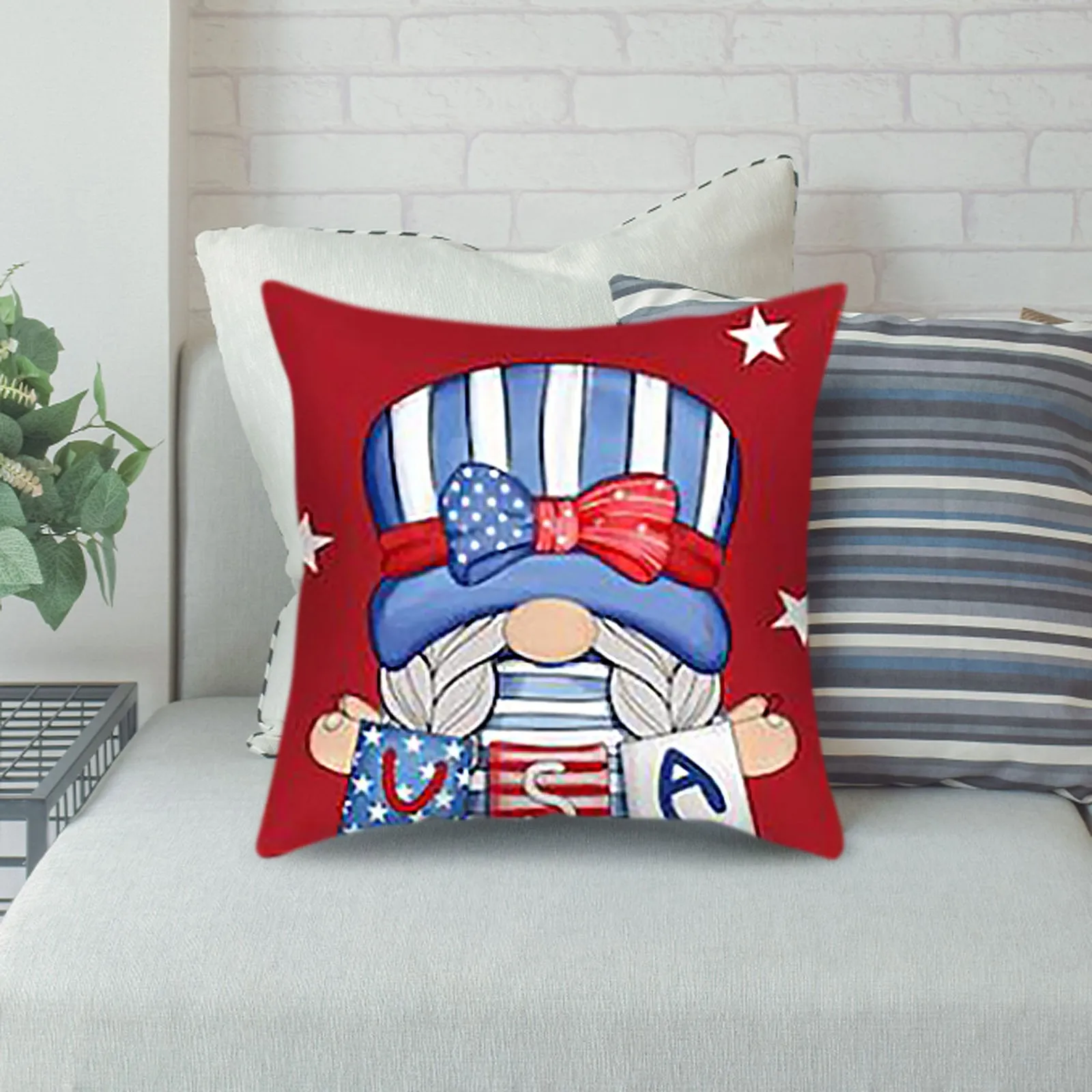 Independence Day Home Sofa Cover Decor Patriotic Pillowcase Cushion Pillowcase White Standard Pillow Shams Set of 2
Independence Day Home Sofa Cover Decor Patriotic Pillowcase Cushion Pillowcase White Standard Pillow Shams Set of 2
