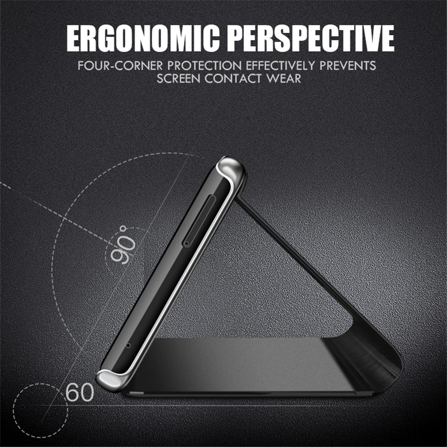 Умный зеркальный Прозрачный чехол для телефона Samsung Galaxy S9 S8 S7 S6 Edge Plus Note 8 9 A3 A5 A7 A8