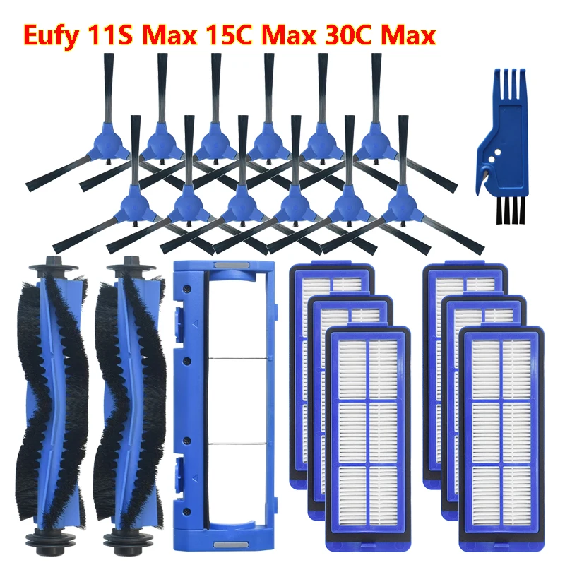 For Eufy 11S Max 15C Max 30C Max Robot Vacuum Cleaner Main / Side Brush HEPA Filter Main Brush Cover Replacement Spare Parts
For Eufy 11S Max 15C Max 30C Max Robot Vacuum Cleaner Main / Side Brush HEPA Filter Main Brush Cover Replacement Spare Parts
