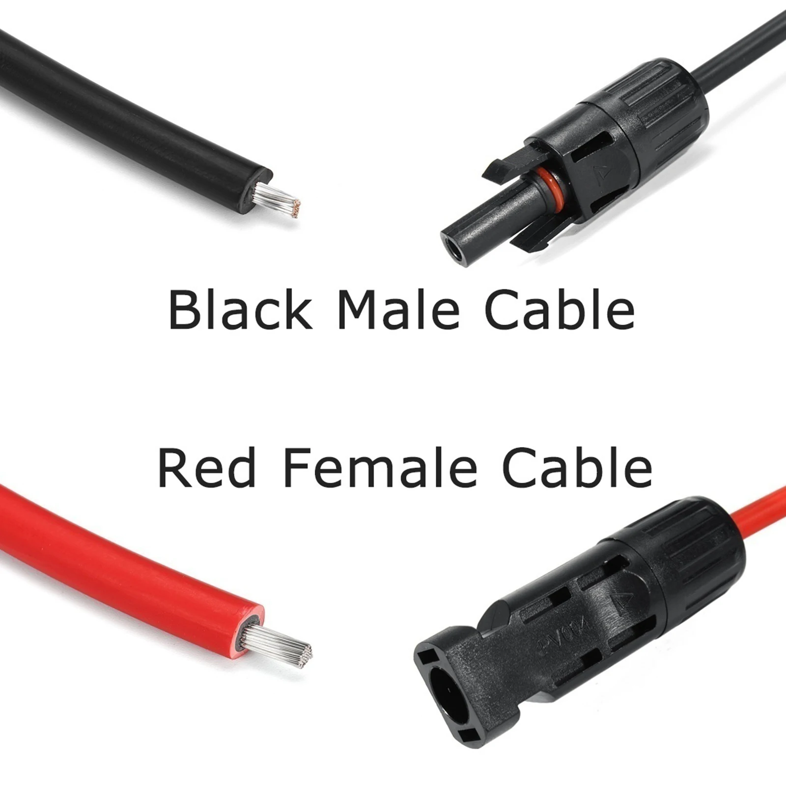 2Pcs 6mm² Solar Photovoltaic Extension Cable Solar System Power Cable Wire / TUV Cable For PV Panels Connection Red Black
2Pcs 6mm² Solar Photovoltaic Extension Cable Solar System Power Cable Wire / TUV Cable For PV Panels Connection Red Black