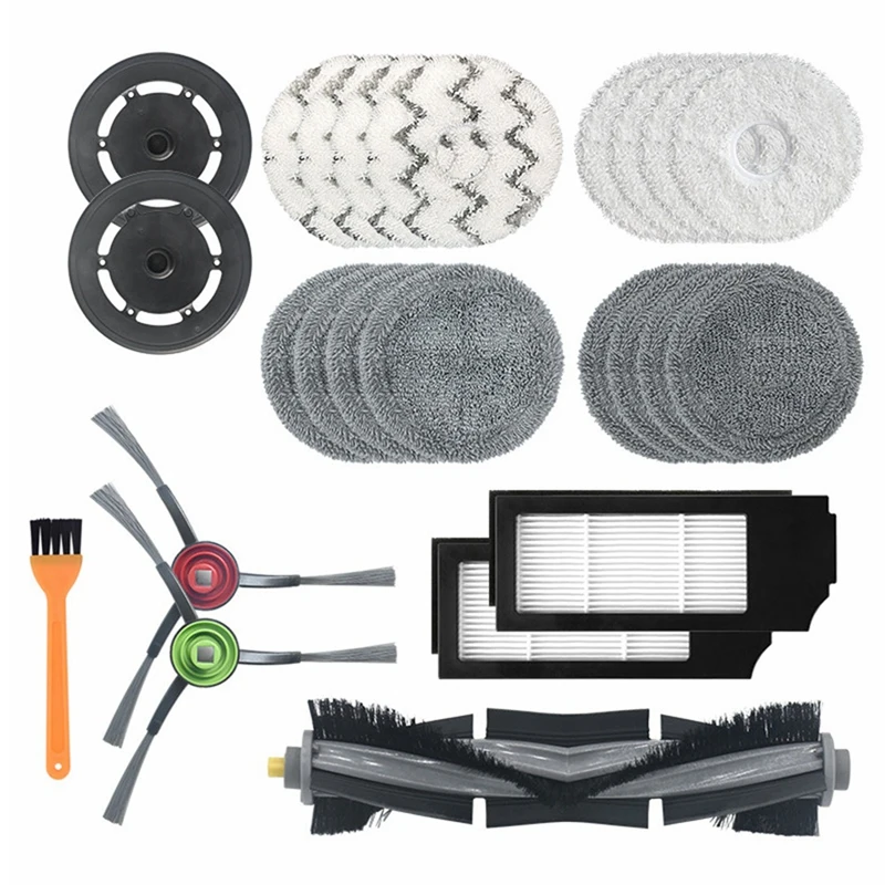 24Pcs For Ecovacs Deebot X1 Turbo/ Omni Robot Vacuum Cleaner Main Side Brush Mop Cloth HEPA Filter Accessories Kit
24Pcs For Ecovacs Deebot X1 Turbo/ Omni Robot Vacuum Cleaner Main Side Brush Mop Cloth HEPA Filter Accessories Kit