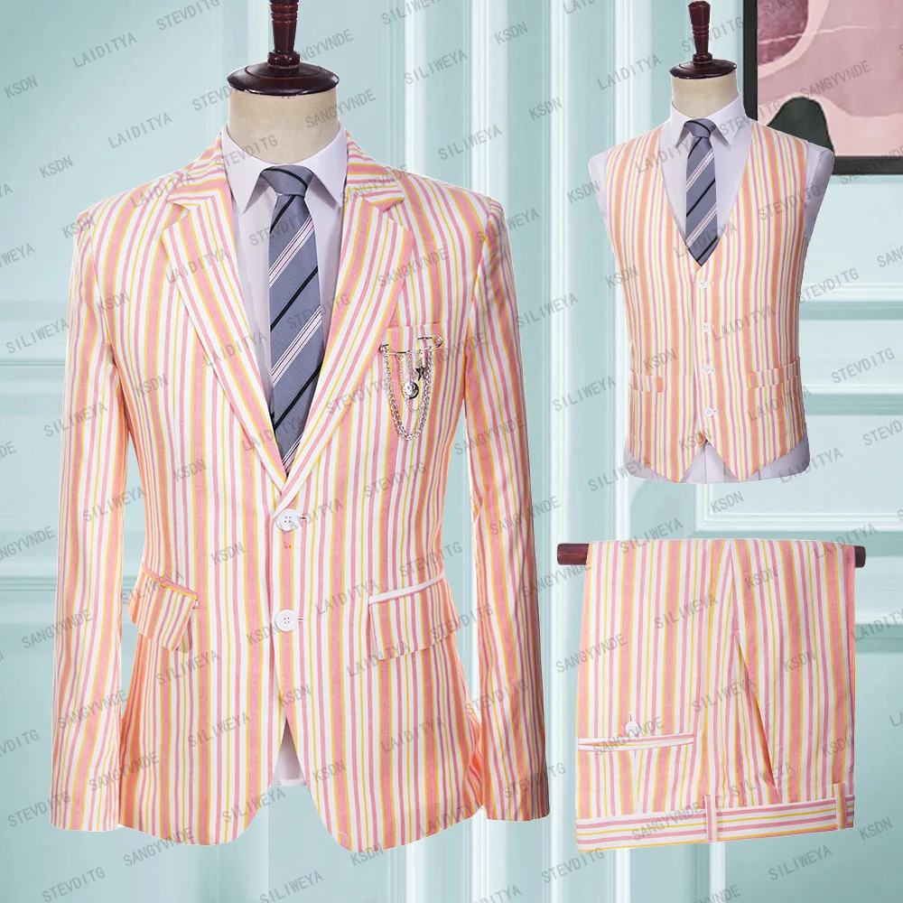 3 шт./комплект, мужские летние брюки-блейзеры в полоску
3 шт./комплект, мужские летние брюки-блейзеры в полоску