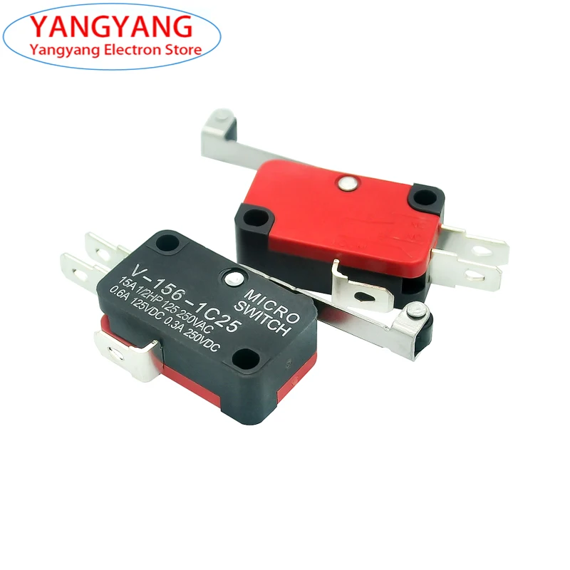 1-5pcs/Lot New Durable Micro Limit Switch V-156-1C25 Micro Limit Roller Switch Long Hinge Roller Momentary SPDT Snap Action
1-5pcs/Lot New Durable Micro Limit Switch V-156-1C25 Micro Limit Roller Switch Long Hinge Roller Momentary SPDT Snap Action