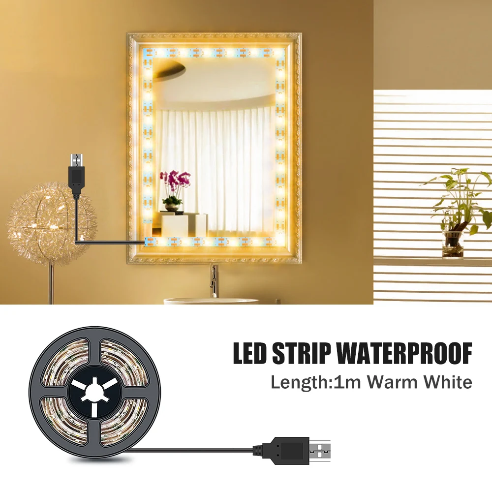 LED Makeup Mirror Light Strip Dressing Table Lamp Bathroom Vanity Mirror Light Decoration Bedroom Full Body Mirrors Wall Lamps
LED Makeup Mirror Light Strip Dressing Table Lamp Bathroom Vanity Mirror Light Decoration Bedroom Full Body Mirrors Wall Lamps
