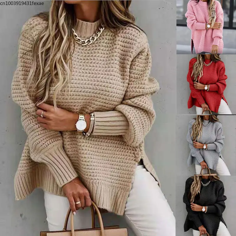 Winter Solid Clothes Turtleneck Women 2022 Loose Korean Fashion Overd Pullover Elegant Knitted Sweater Pullovers Fashion
Winter Solid Clothes Turtleneck Women 2022 Loose Korean Fashion Overd Pullover Elegant Knitted Sweater Pullovers Fashion