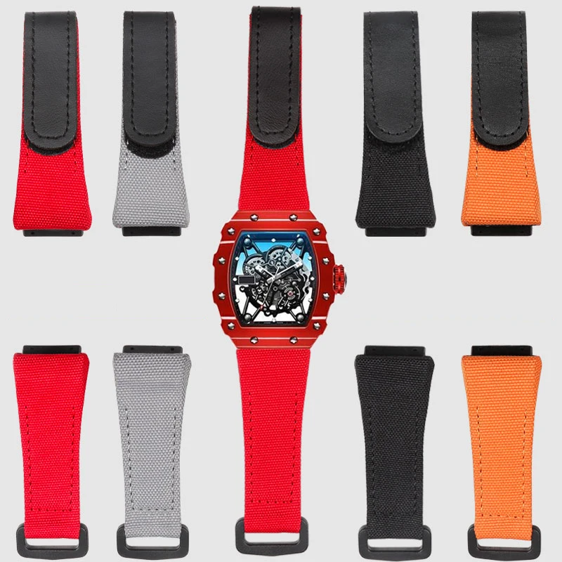 High quality Genuine Leather strap, suitable for Richard Mille nylon strap, men's RM50/53 4-star 5-starscrewdriver, 25mm
High quality Genuine Leather strap, suitable for Richard Mille nylon strap, men's RM50/53 4-star 5-starscrewdriver, 25mm