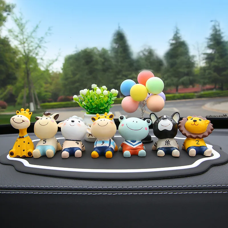 Car doll, puppy, deer, lion, frog, lamb combination ornaments, car interior ornaments, cute creative gifts, desktop ornaments
Car doll, puppy, deer, lion, frog, lamb combination ornaments, car interior ornaments, cute creative gifts, desktop ornaments