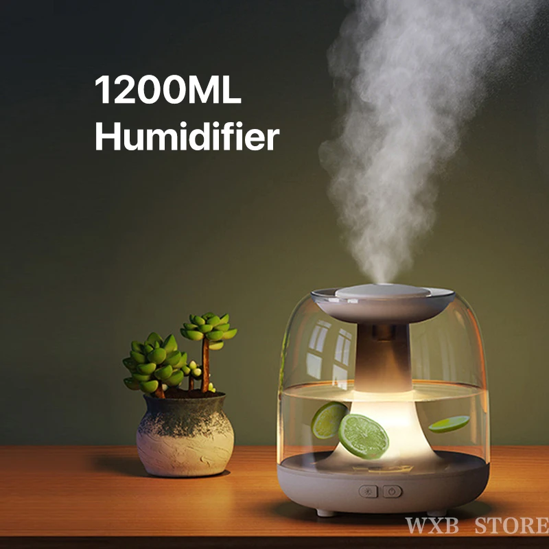 1200ML Home Air Humidifier Double Nozzle Cool Mist Aroma Diffuser with Coloful LED light Heavy fog Ultrasonic USB Humidificador
1200ML Home Air Humidifier Double Nozzle Cool Mist Aroma Diffuser with Coloful LED light Heavy fog Ultrasonic USB Humidificador