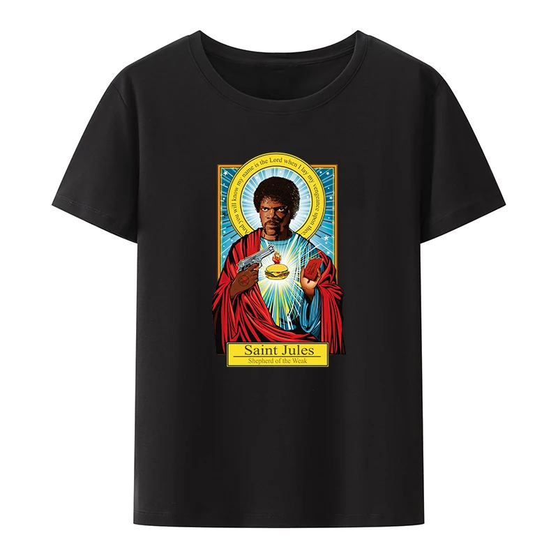 Saint Jules Shepherd of The Weak Cotton T-shirts Funny Style Xxx Anime T-shirt Women Clothing Retro Woman Clothes Novelty Camisa
Saint Jules Shepherd of The Weak Cotton T-shirts Funny Style Xxx Anime T-shirt Women Clothing Retro Woman Clothes Novelty Camisa