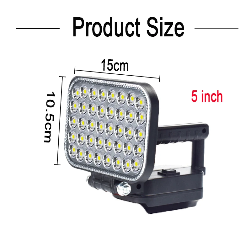 Портативный фонарь Makita LED 5 дюймов
Портативный фонарь Makita LED 5 дюймов