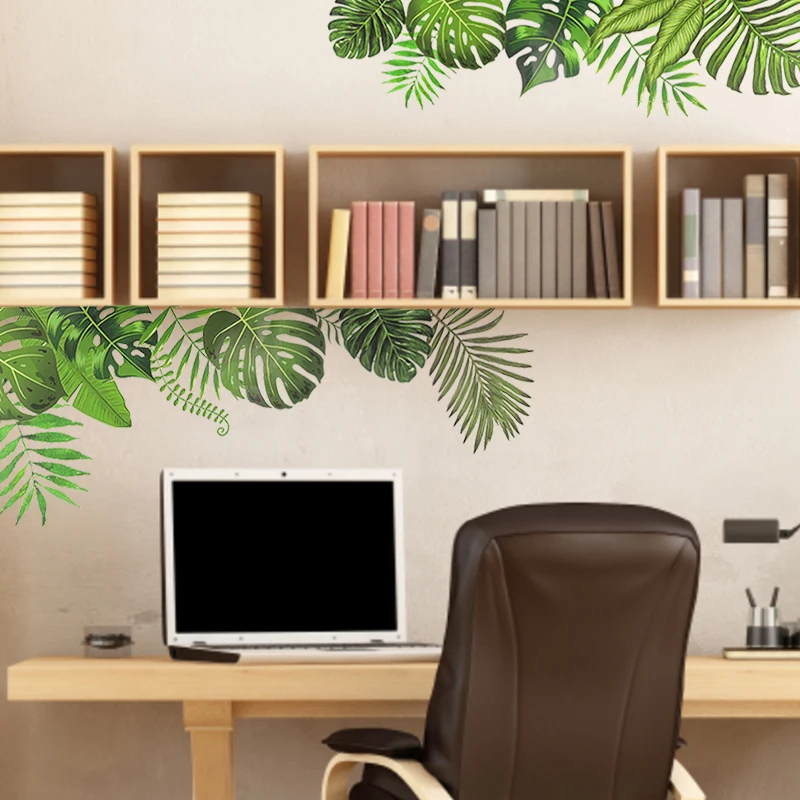 Tropical Green Plant Leaves Wall Stickers For Home Living Room Bedroom Wall Decor PVC Removable Window Decal Mural Wallpaper
Tropical Green Plant Leaves Wall Stickers For Home Living Room Bedroom Wall Decor PVC Removable Window Decal Mural Wallpaper