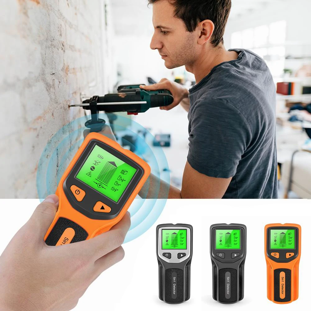 5 in 1 Stud Finder Wall Scanner Electronic Stud Detector Wood Studs Metal AC Wire Detection with LCD Display Stud Sensor
5 in 1 Stud Finder Wall Scanner Electronic Stud Detector Wood Studs Metal AC Wire Detection with LCD Display Stud Sensor