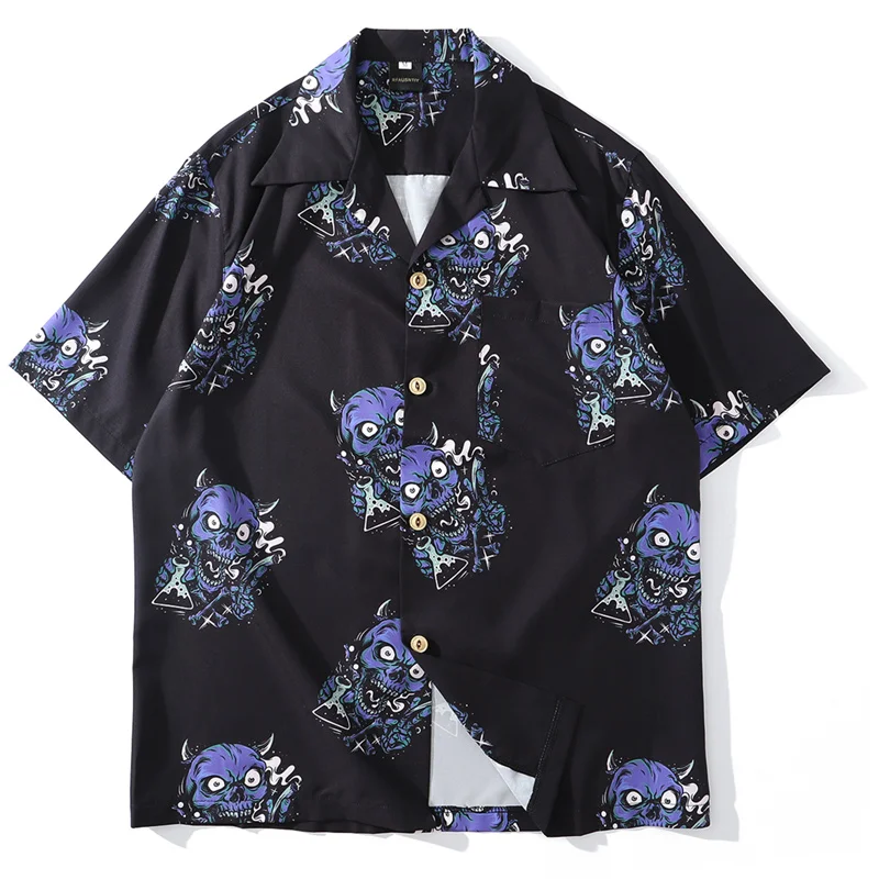 Hip Hawaiian 2023 Hop Men Streetwear Devil Full Print Short Sleeve Shirts Harajuku Japanese Blouse Gothic Casual Tops
Hip Hawaiian 2023 Hop Men Streetwear Devil Full Print Short Sleeve Shirts Harajuku Japanese Blouse Gothic Casual Tops