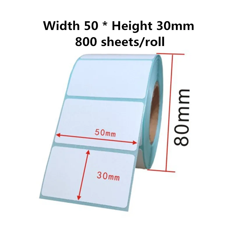 Width 50 * Height 30mm Sticker Label Thermal Printer Barcode Self adhesive Paper Waterproof/Oil proof/Alcohol proof
Width 50 * Height 30mm Sticker Label Thermal Printer Barcode Self adhesive Paper Waterproof/Oil proof/Alcohol proof