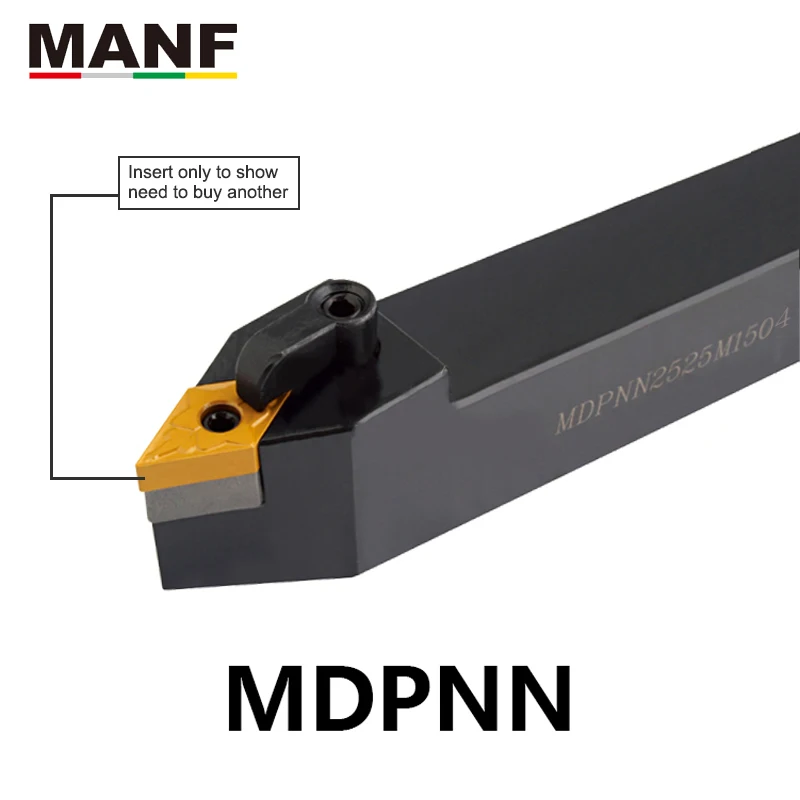 MANF Turning Tool Holder Lathe Cutter 20mm MDPNN-1616H11 Machining Cutter Metal Cutting Carbide External Turning Tool Holder
MANF Turning Tool Holder Lathe Cutter 20mm MDPNN-1616H11 Machining Cutter Metal Cutting Carbide External Turning Tool Holder