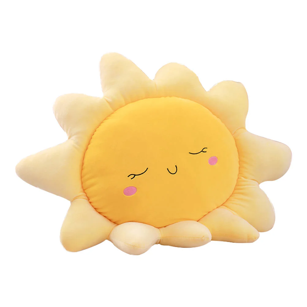 

Pillow Throw Sun Floor Cushion Pillows Plush Seating Bolster Cute Chair Sofa Sleeping Couch Model Toy Warmer Hand Pads Room