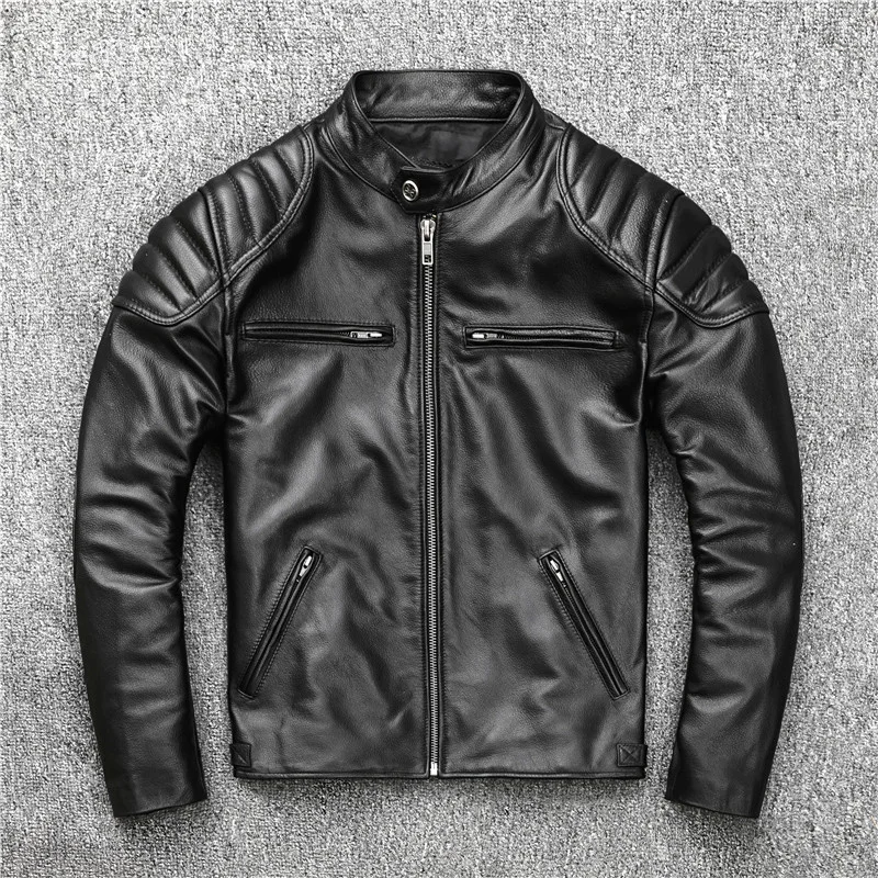 Top Layer Cowhide Leather Jacket Men Genuine Leather Men's Coat Plus Size 6XL Men's Motorcycle Jacket Veste Homme
Top Layer Cowhide Leather Jacket Men Genuine Leather Men's Coat Plus Size 6XL Men's Motorcycle Jacket Veste Homme