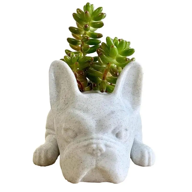 French Bulldog Flower Pot Bulldog Decorative Vase Dog Resin Plant Pot Dog Shape Succulent Planter Vase For Indoor Outdoor Garden
French Bulldog Flower Pot Bulldog Decorative Vase Dog Resin Plant Pot Dog Shape Succulent Planter Vase For Indoor Outdoor Garden