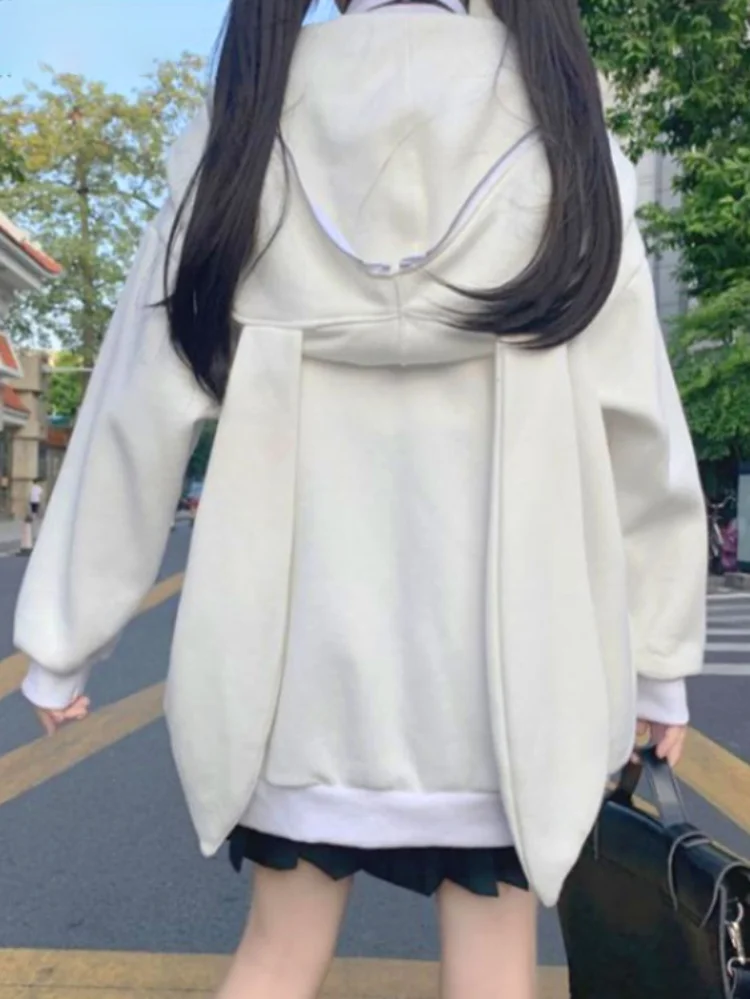 Y2k Aesthetic Kawaii Rabbit Ear Cardigan Femme Autumn Harajuku All Match Cute Knitted Cardigan Zipper Solid Streetwear Cardigan
Y2k Aesthetic Kawaii Rabbit Ear Cardigan Femme Autumn Harajuku All Match Cute Knitted Cardigan Zipper Solid Streetwear Cardigan