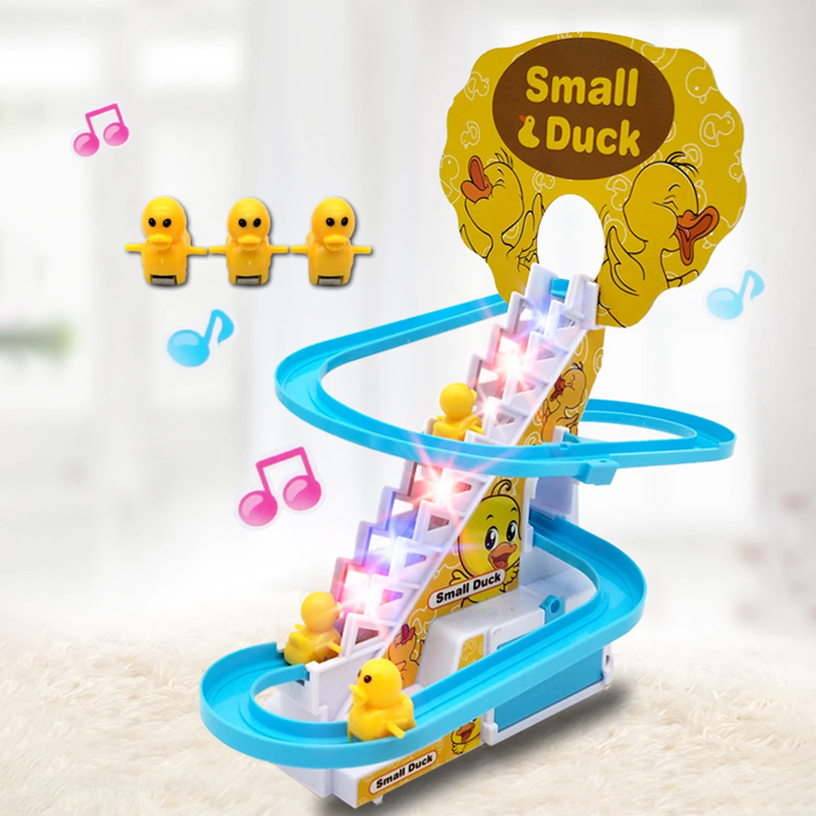 Electric Duck Climbing Stairs Slides Set With Music Race Car Tracks Roller Coaster Kids Educational Toys Cute Toy Gift
Electric Duck Climbing Stairs Slides Set With Music Race Car Tracks Roller Coaster Kids Educational Toys Cute Toy Gift
