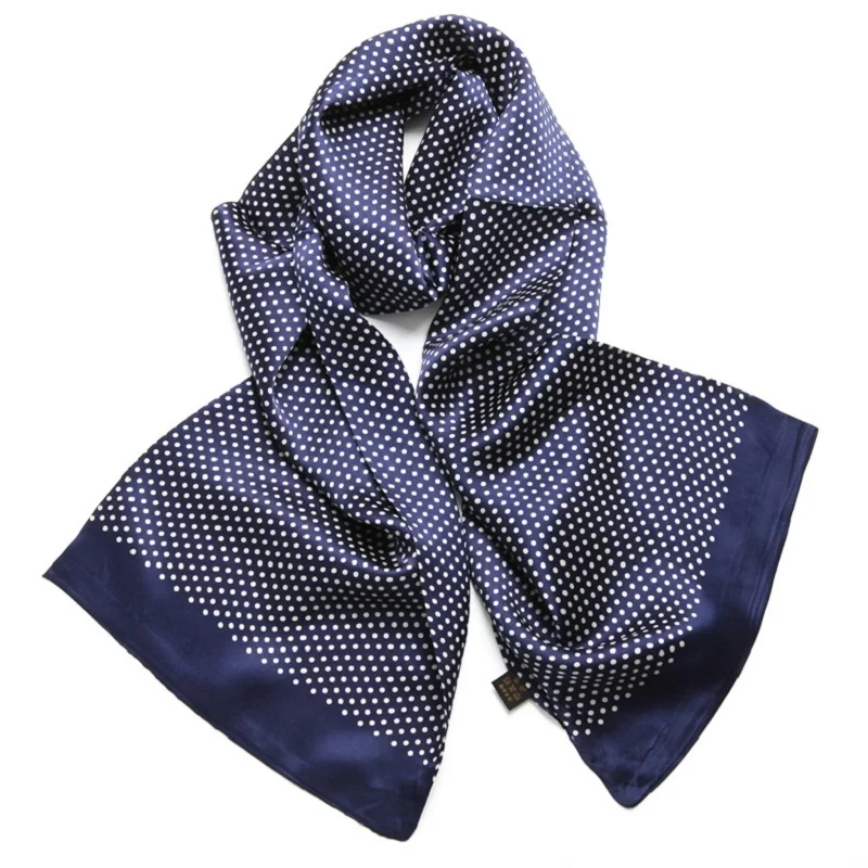 100% Mulberry Silk Polka Dot Scarf Men's Double Layer Long Neckerchief Cravat Office Travel Blue Black Red
100% Mulberry Silk Polka Dot Scarf Men's Double Layer Long Neckerchief Cravat Office Travel Blue Black Red