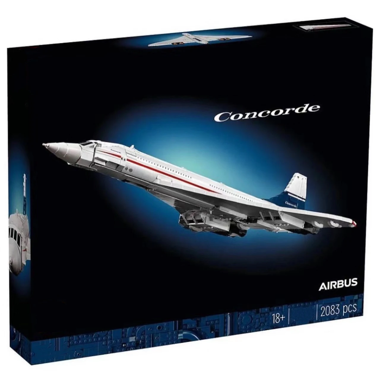 Новинка 10318 г., комплект для строительства нового аэробуса Concord, первый в мире сверхзвуковой авиационный космический корабль, строительные блоки
Новинка 10318 г., комплект для строительства нового аэробуса Concord, первый в мире сверхзвуковой авиационный космический корабль, строительные блоки